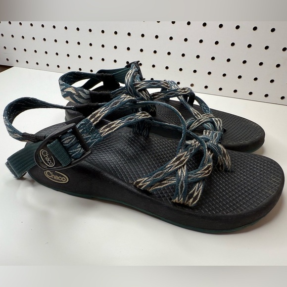 Chaco ZX2 Classic Angular Teal Sandals Women's Size 8 Outdoor Hiking Camping H2O - Picture 10 of 15